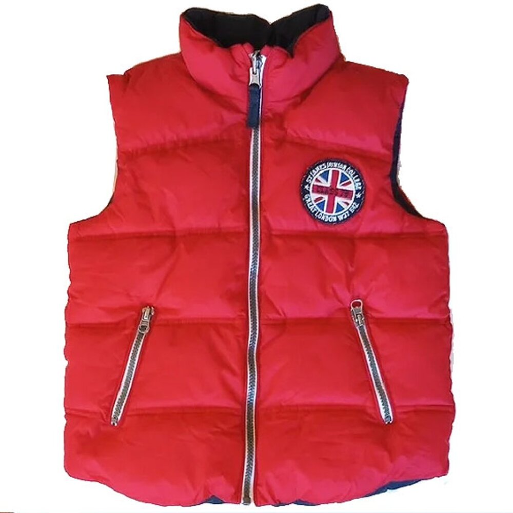 Freestyle Reversible Puffer Vest Youth 5-6 Blue Red St James Junior College
